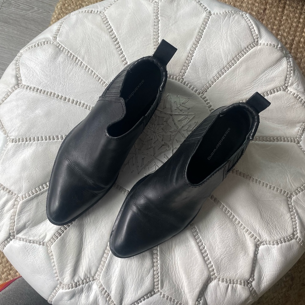 Alexander Wang Leather Ankle Chelsea Boots 38.5